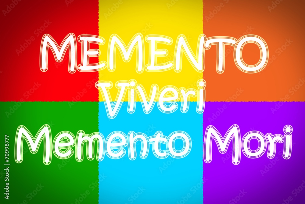 Fototapeta premium Memento Viveri Memento Mori Concept
