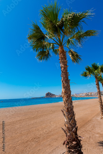 Aguilas Levante beach Murcia in Spain