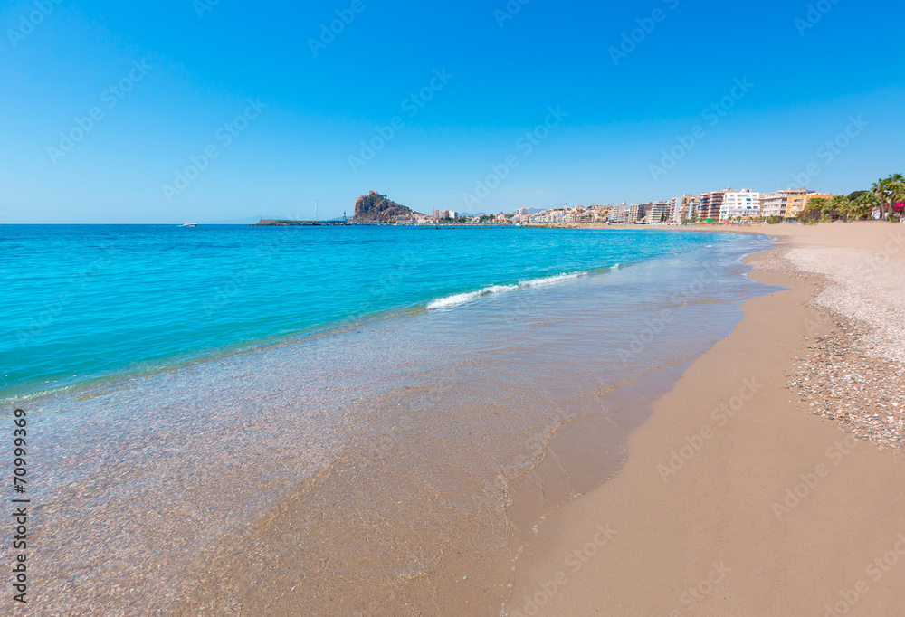 Aguilas Levante beach Murcia in Spain