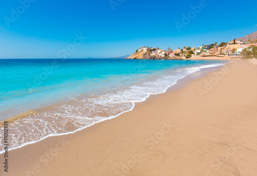Bolnuevo beach in Mazarron Murcia at Spain photo