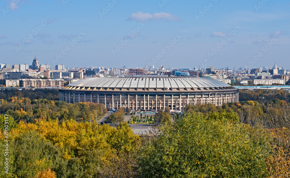 Reconstruction of Luzhniki Stadium in Moscow
