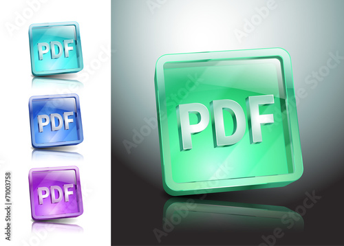 pdf icon button internet document file
