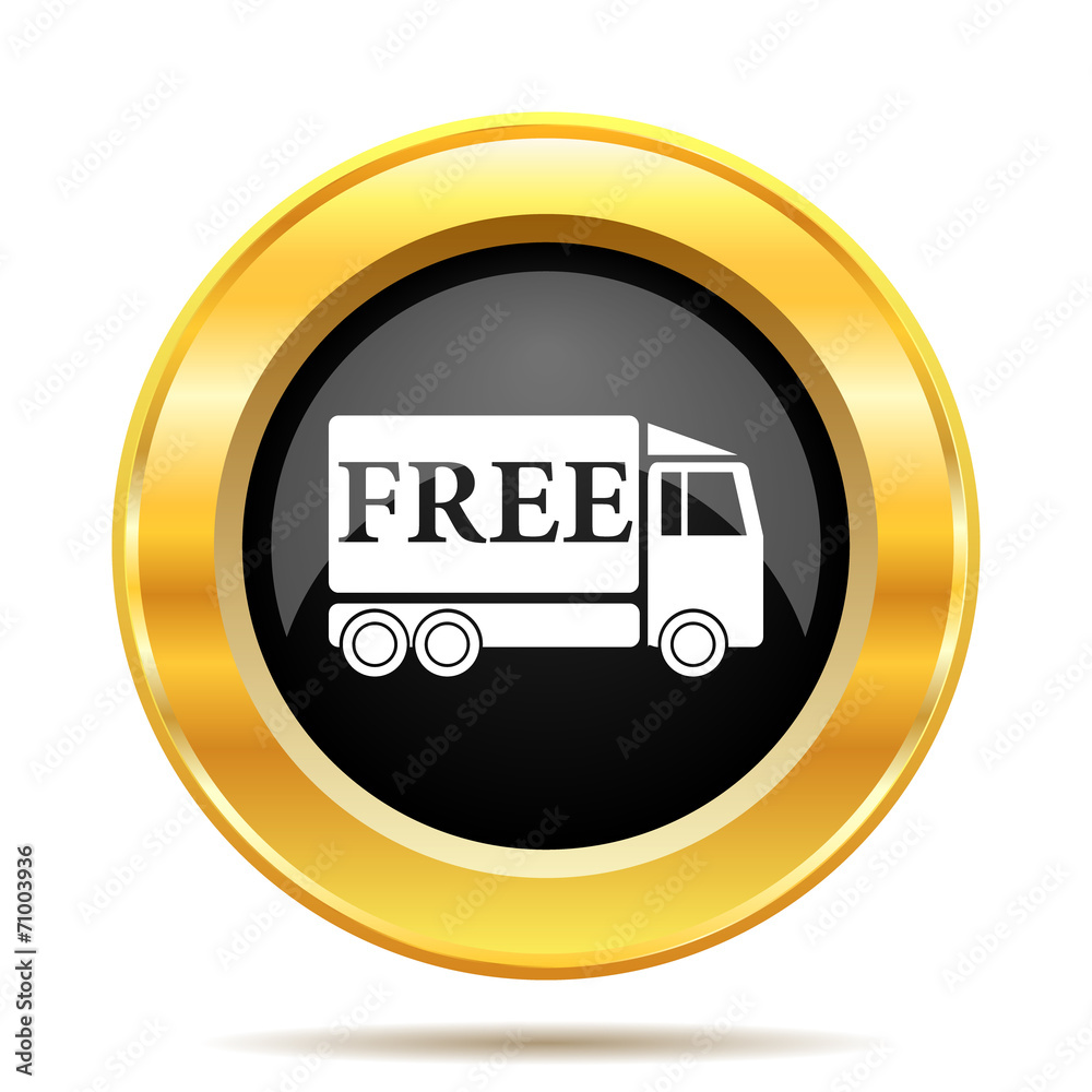 Free delivery truck icon