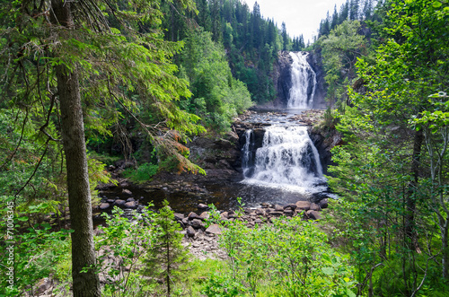 Norwegian natural waterfall