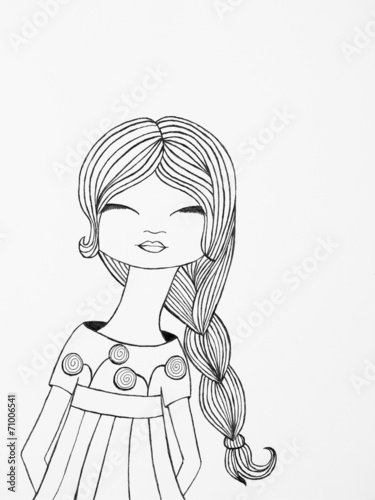 fashionable young girl