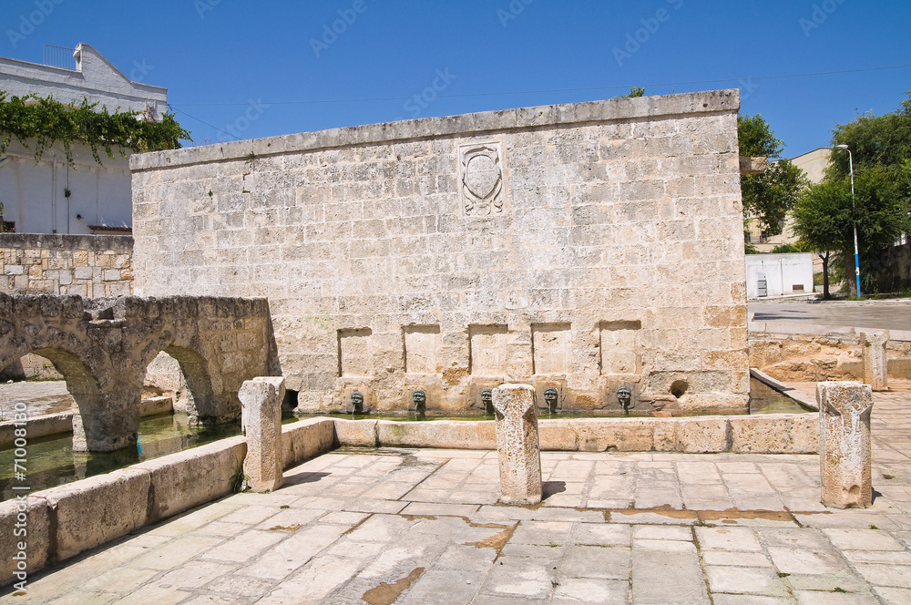 Medieval fountain. Laterza. Puglia. Italy. Medieval fountain. Laterza. Puglia. Italy.