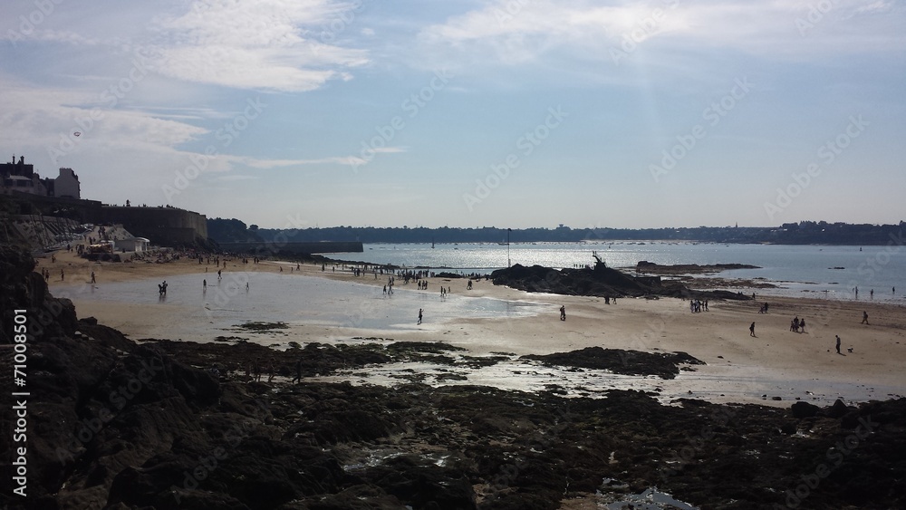 Saint Malo et sa plage