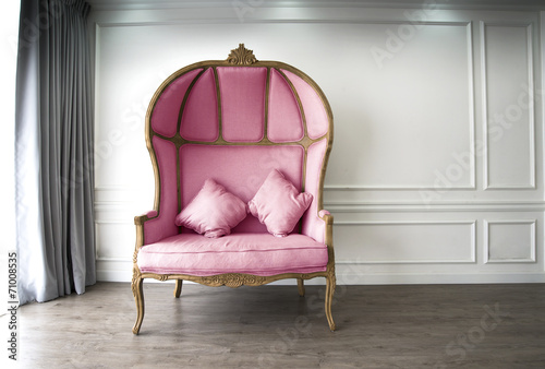 Pink half-dome sofa
