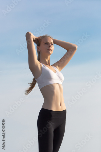 Slim girl on open air © azazello