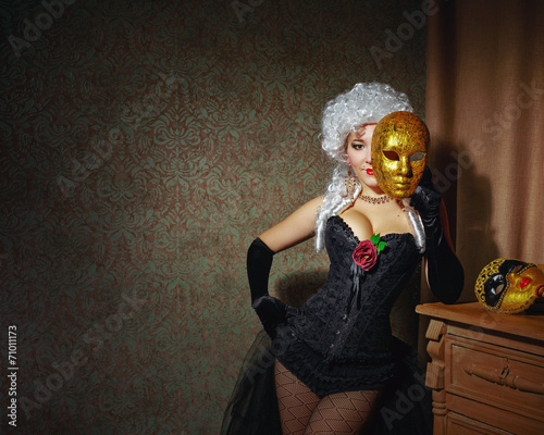 Schilderij op canvas Young courtesan