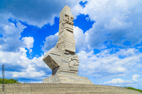 Westerplatte. Monument commemorating battle of Second World War photo