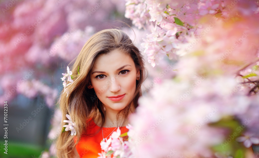 fairy girl: closeup on beautiful young lady having fun relaxing fairy girl: closeup on beautiful young lady having fun relaxing