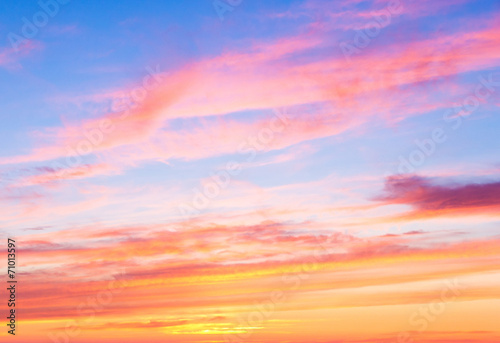 Fiery Backdrop Bay View