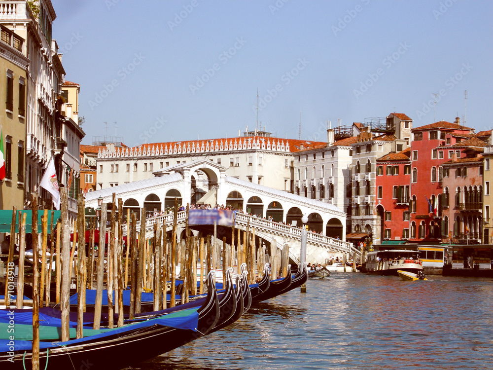 Fototapeta premium Retro look Venice