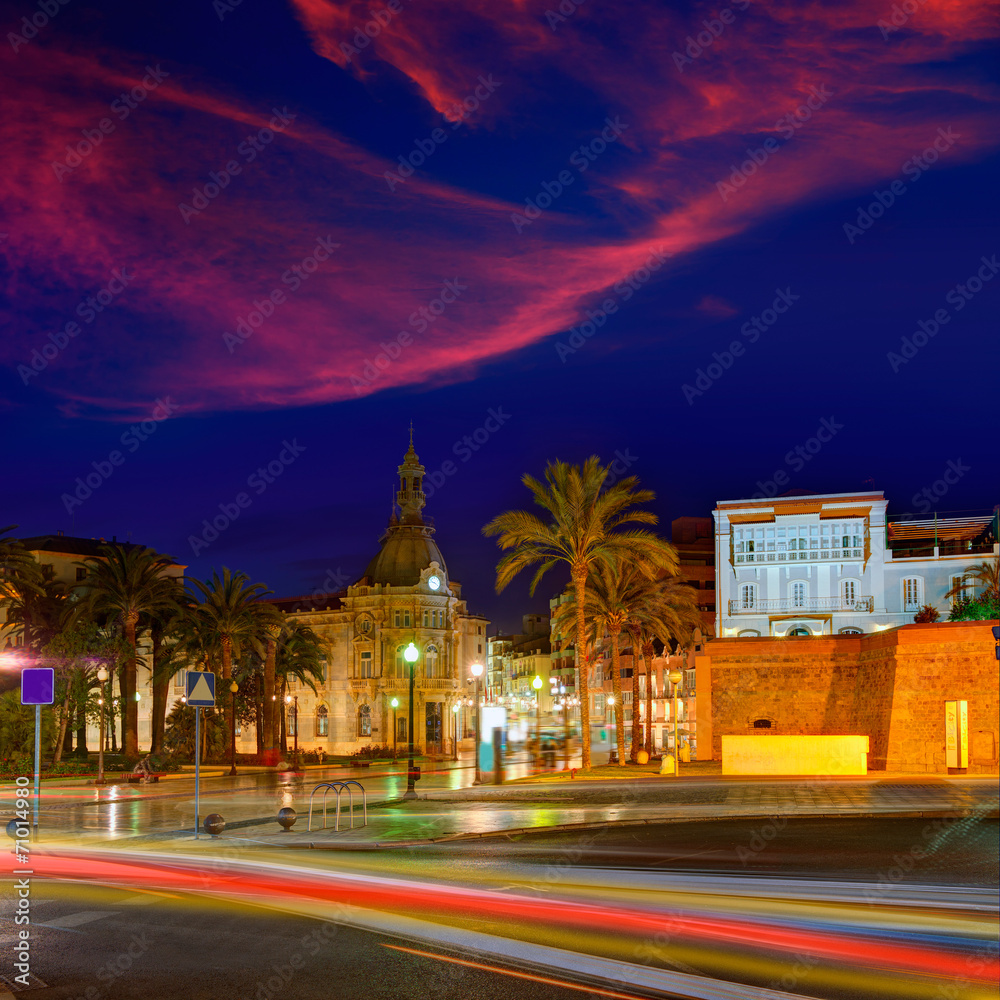 Fototapeta premium Ayuntamiento de Cartagena Murciacity hall Spain