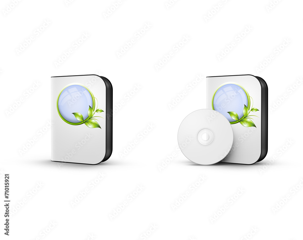 Fototapeta premium Boitier cd neutre : bio