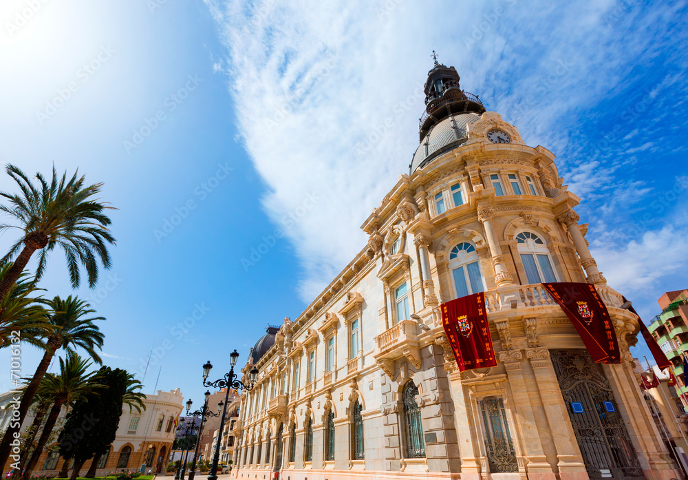 Fototapeta premium Ayuntamiento de Cartagena Murciacity hall Spain