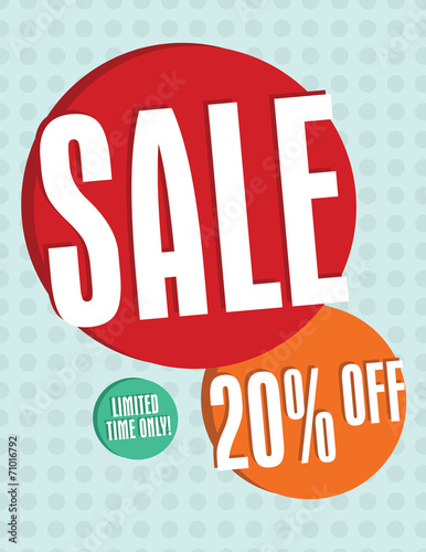 Sale sign - 20% off