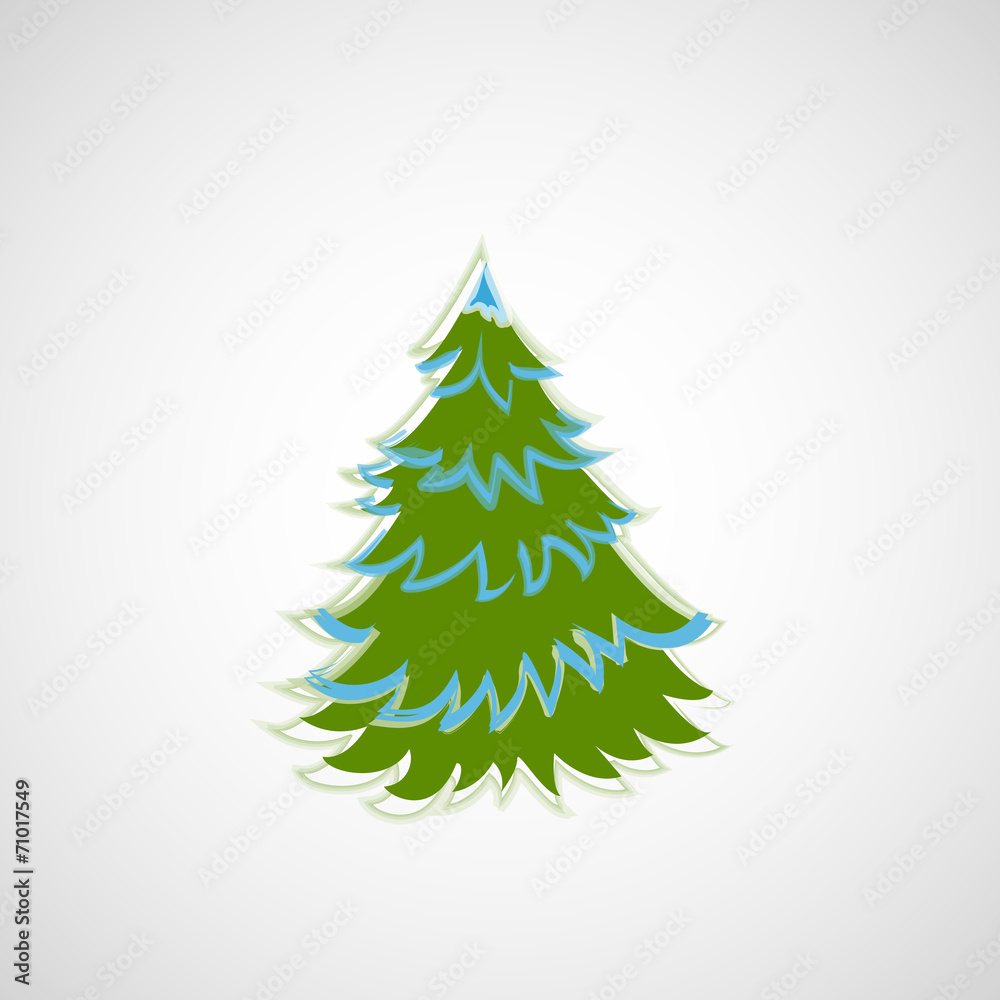 Beautiful Christmas tree on a light background Beautiful Christmas tree on a light background