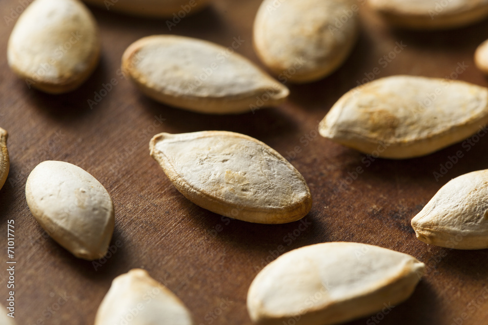 Obraz premium Roasted Salty Pumpkin Seeds