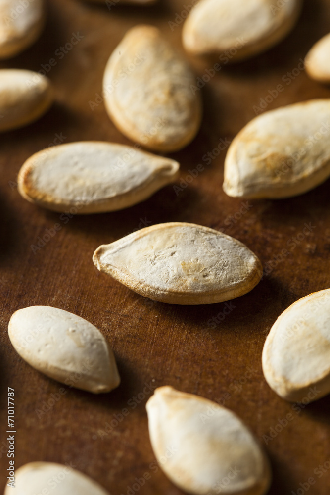 Obraz premium Roasted Salty Pumpkin Seeds