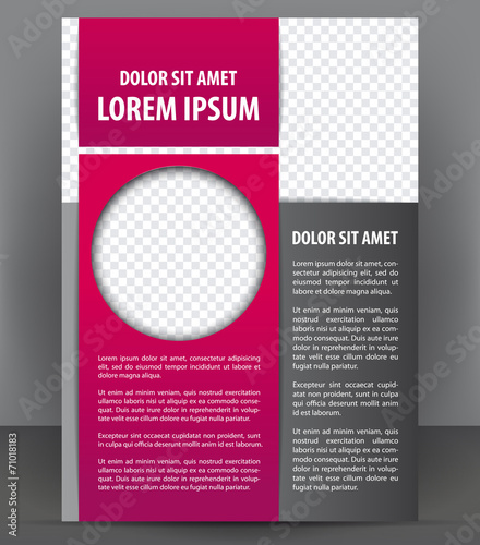 Magazine, flyer, brochure and cover layout design template