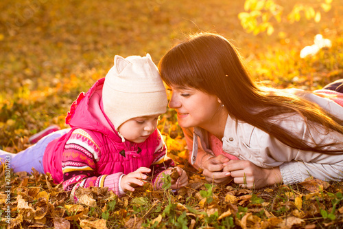 beautiful mother and kid gi...