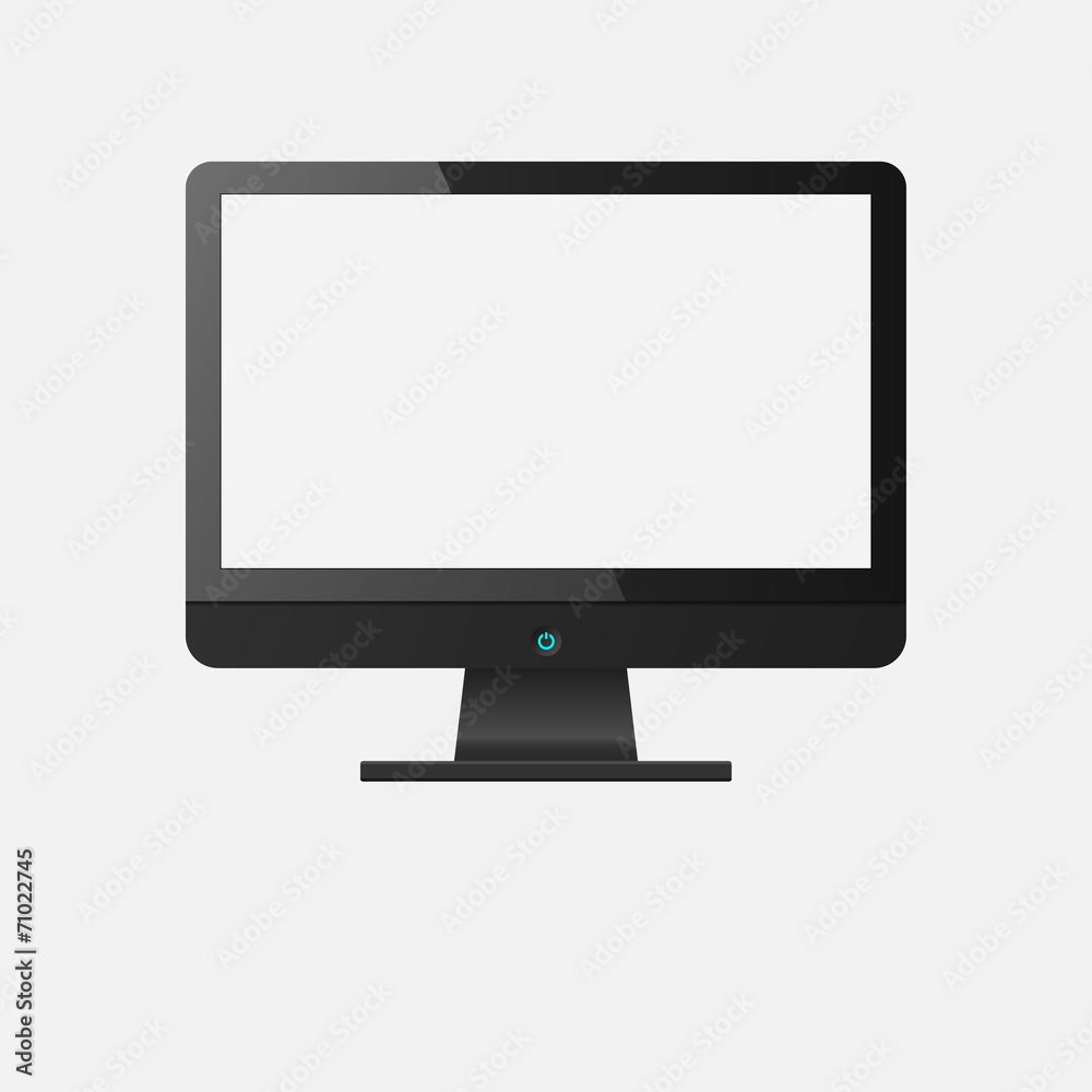 Computer Monitor Display Isolated,vector Computer Monitor Display Isolated,vector