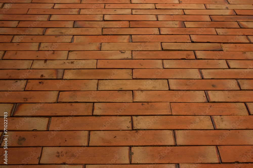 The Brown tile flooring.