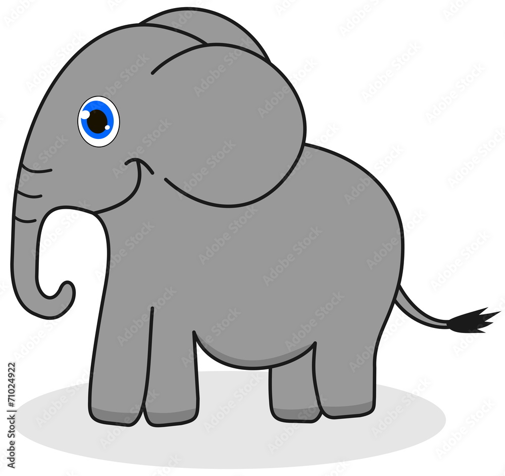 a beautiful elephant profile