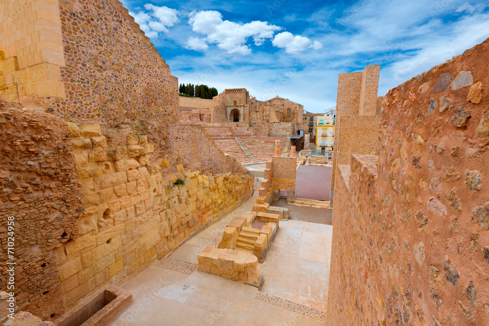 Cartagena Roman Amphitheater in Murcia Spain