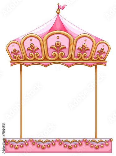 A carousel ride without a horse