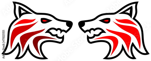 tribal tattoo wolf