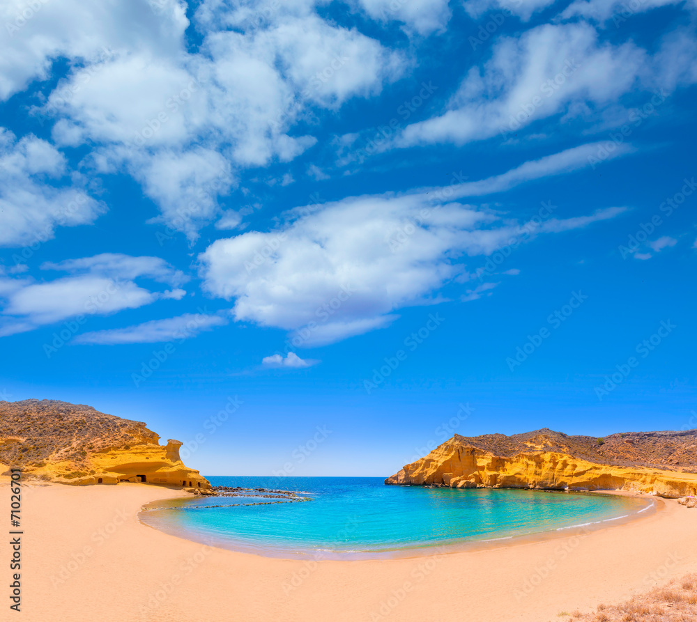 Cocedores beach in Murcia near Aguilas Spain