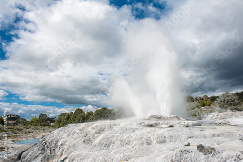 Pohutu and Prince of Wales geysers