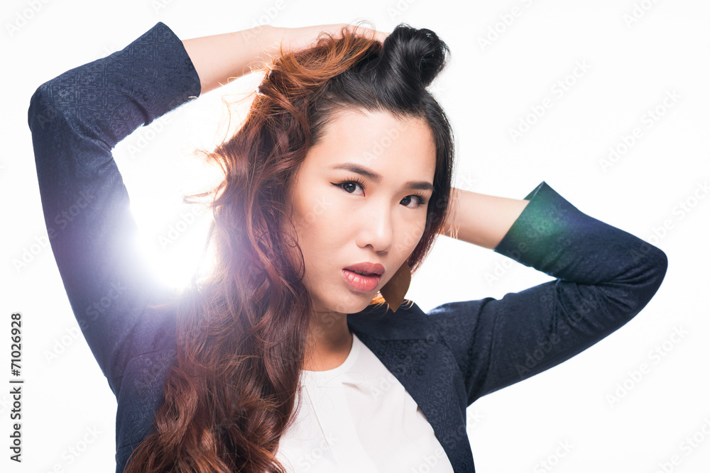 Fototapeta premium Playing with hair