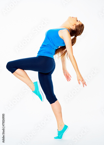dance fitness woman portrait.