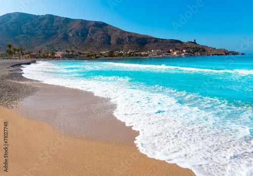 Fototapeta Naklejka Na Ścianę i Meble -  La Azohia beach Murcia in Mediterranean Spain