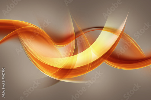 abstract orange wave © SidorArt