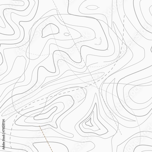 Seamless Light topographic topo contour map background