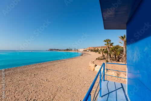 Mazarron beach in Murcia Spain at Mediterranean photo