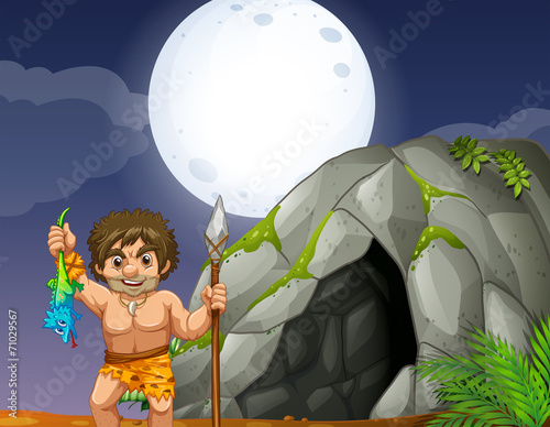 Cave and caveman
