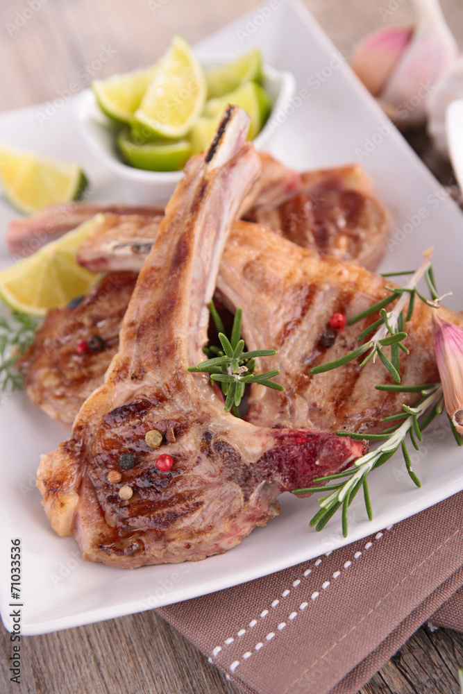 grilled lamb chops