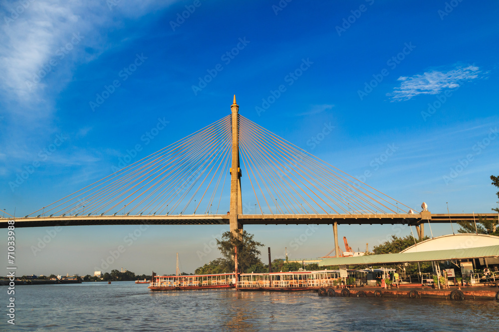 Bridge across  river