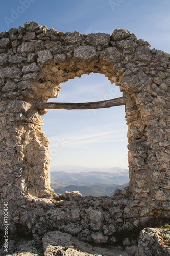 Italien Burg-Ruine