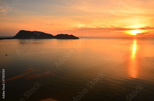 Sea Bay View at Sunrise  © karinkamon