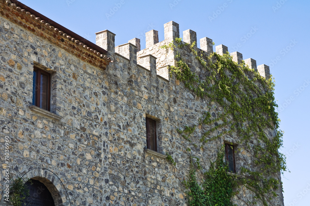 Castle of Viggianello. Basilicata. Italy.