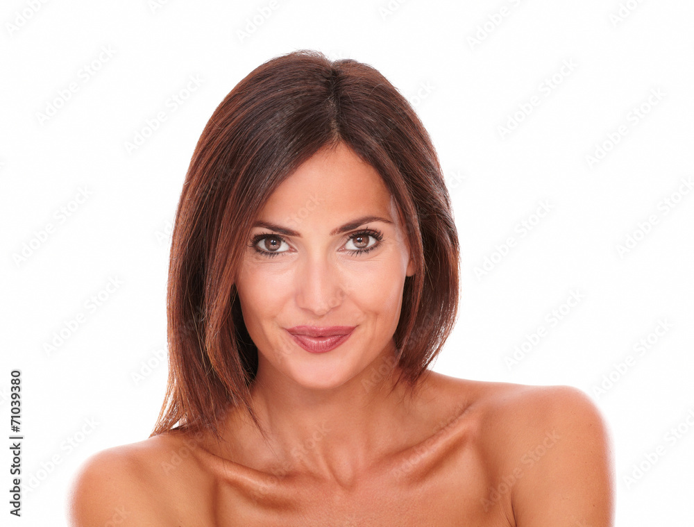 Adult latin woman showing her freshness Adult latin woman showing her freshness