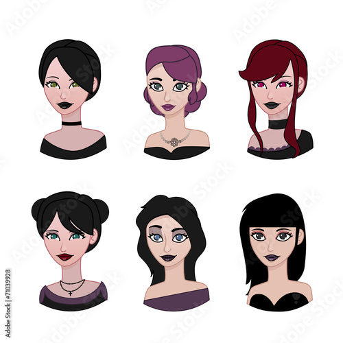 Gothic avatar set