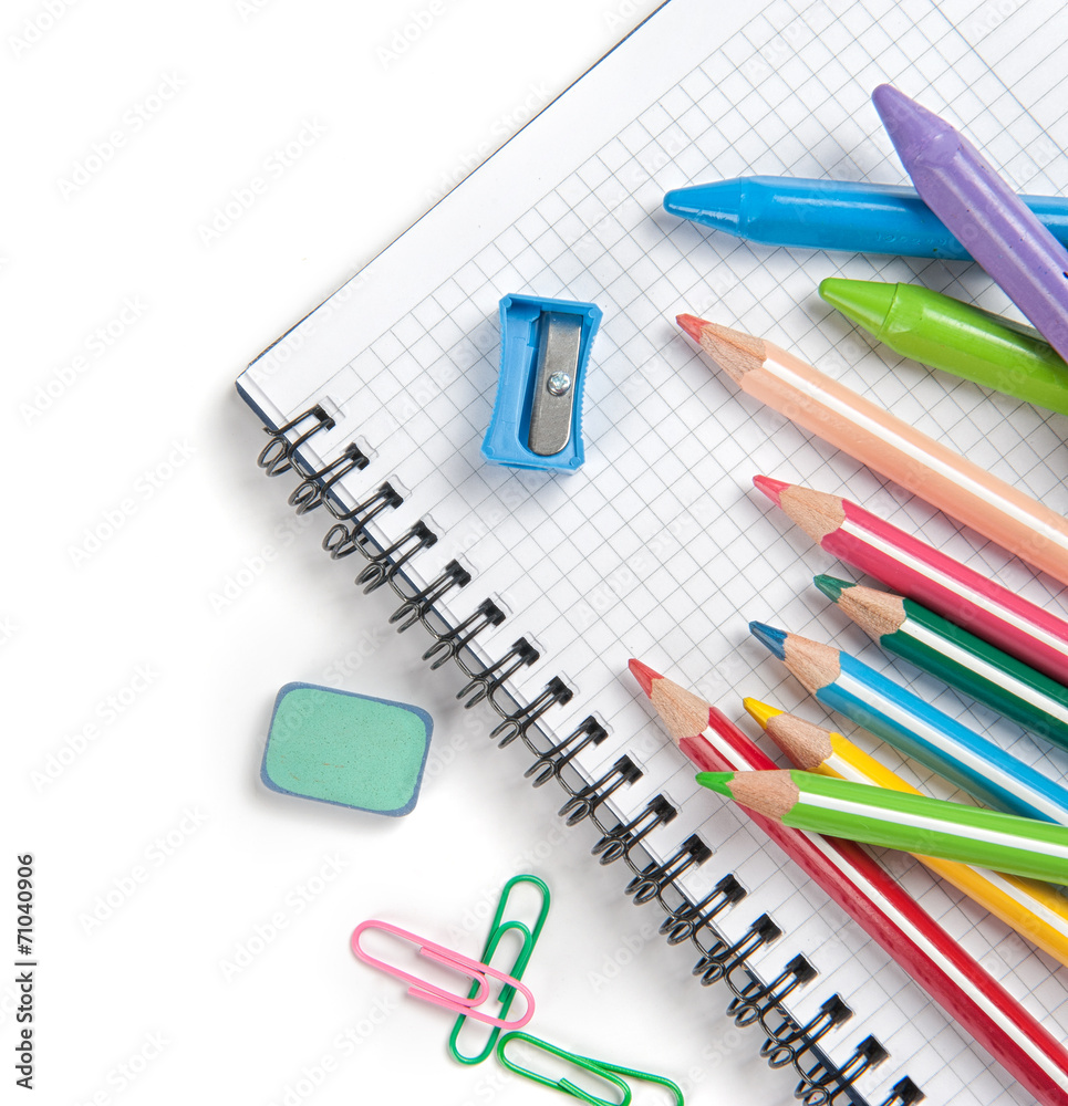 school supplies isolated school supplies isolated